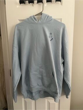 Light Blue Pullover Hoodie Emma Chamberlain